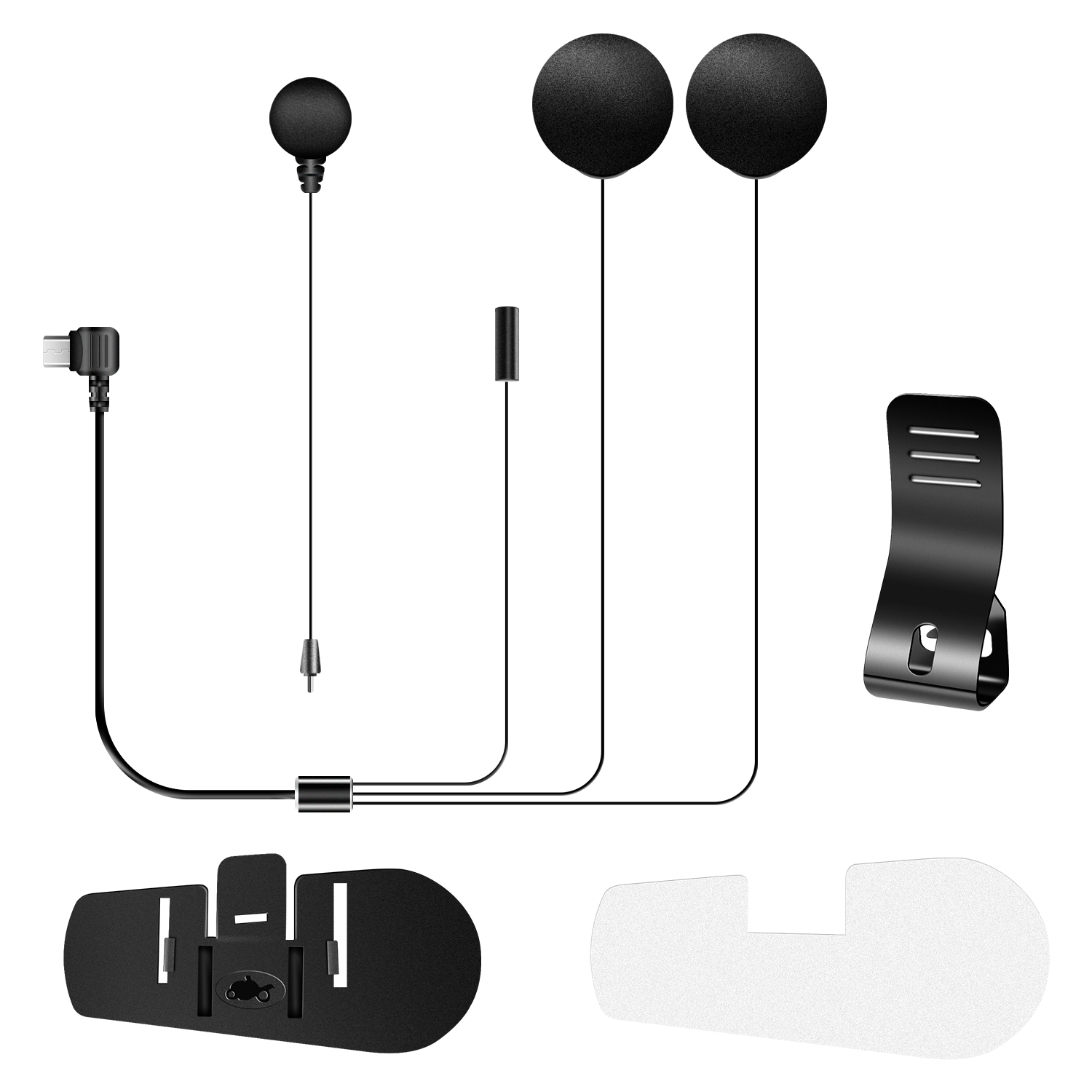 Universal Motorcycle Helmet Intercom Headset - ميكروفون وسماعة أذن من Fodsports مع