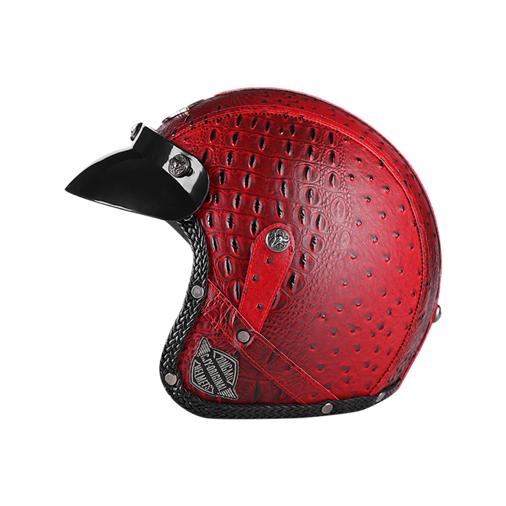 Vintage Open Face Retro Helmet - DOT 3/4 مفتوح الوجه دراجة نارية