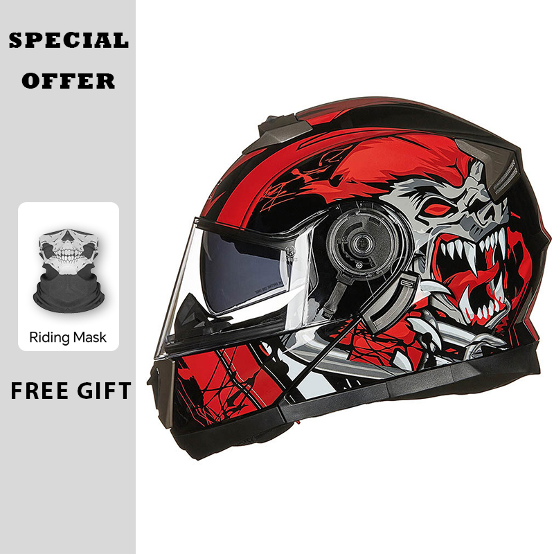 Modular Flip Up Motorcycle Helmet Dot Approved - خوذات الدرجات البخارية وحدات الوجه حتى