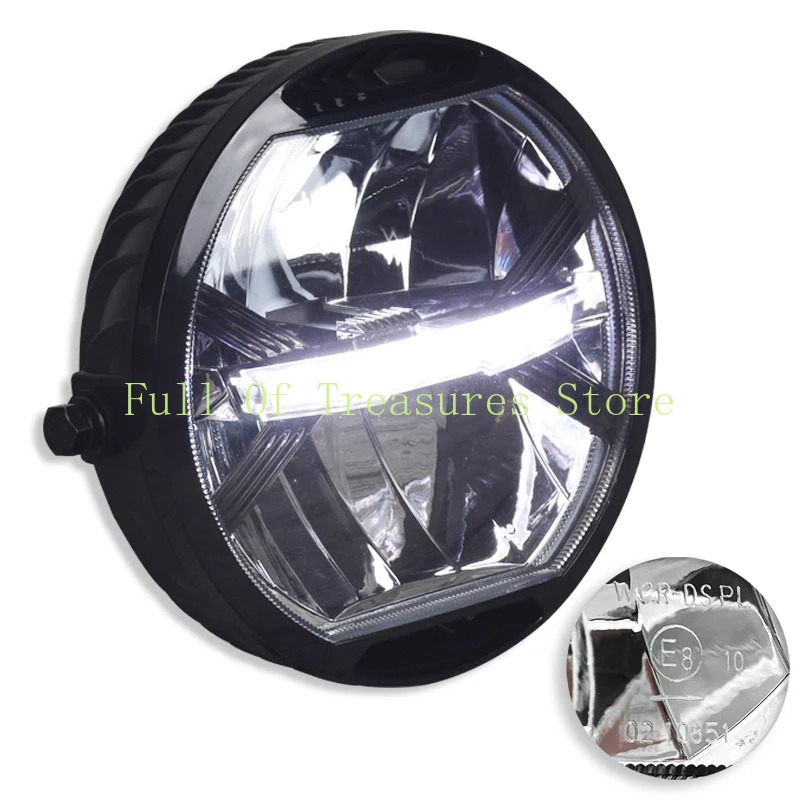 Universal Motorcycle Led Headlight Projector - مصباح أمامي LED للدراجات النارية بتصميم