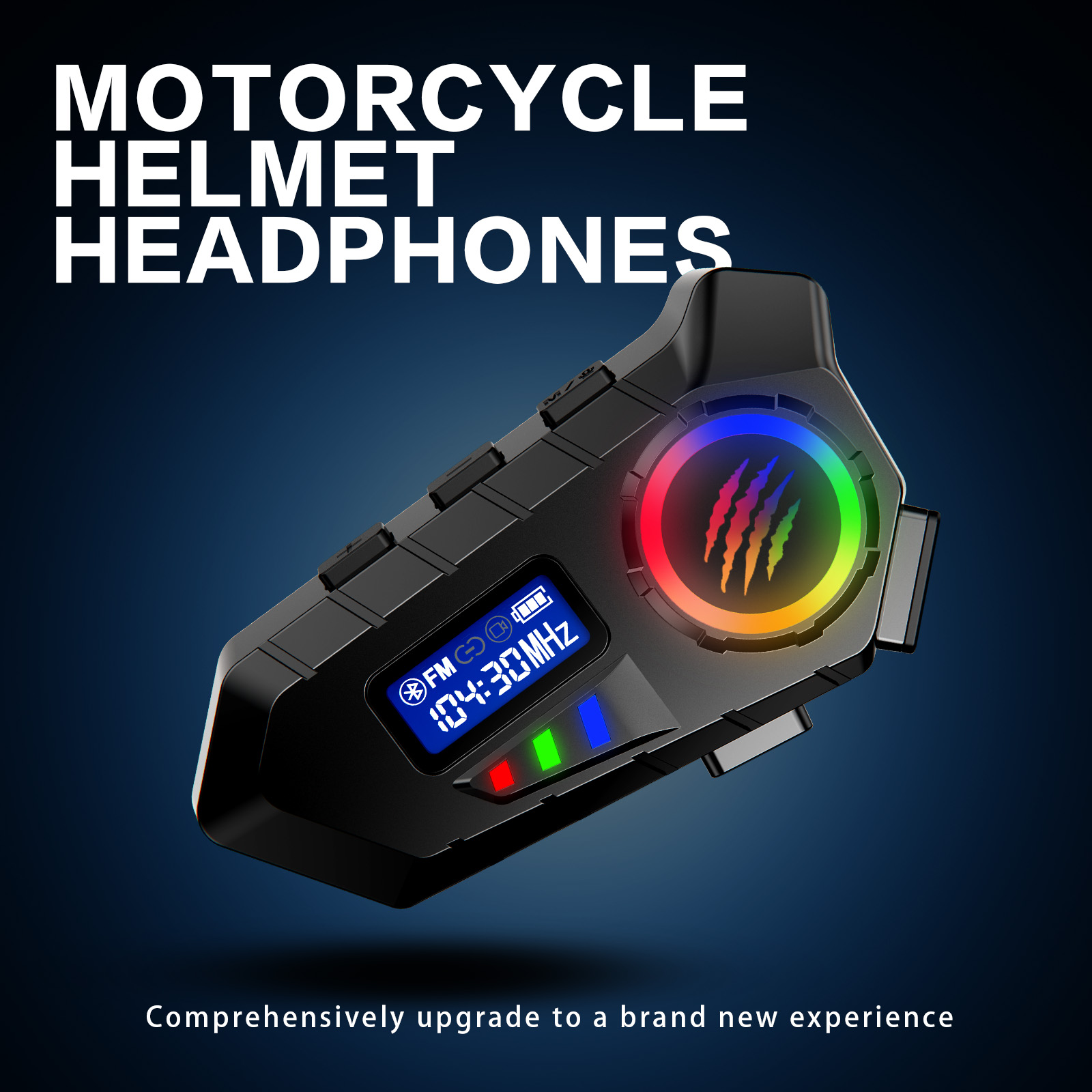 Full Face Motorcycle Helmet With Bluetooth - Y30 دراجة نارية خوذة سماعة شاشة
