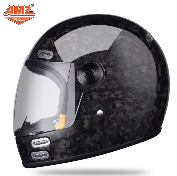 Carbon Fiber Lightweight Motorcycle Helmet - خوذة كاملة الوجه مصنوعة من ألياف