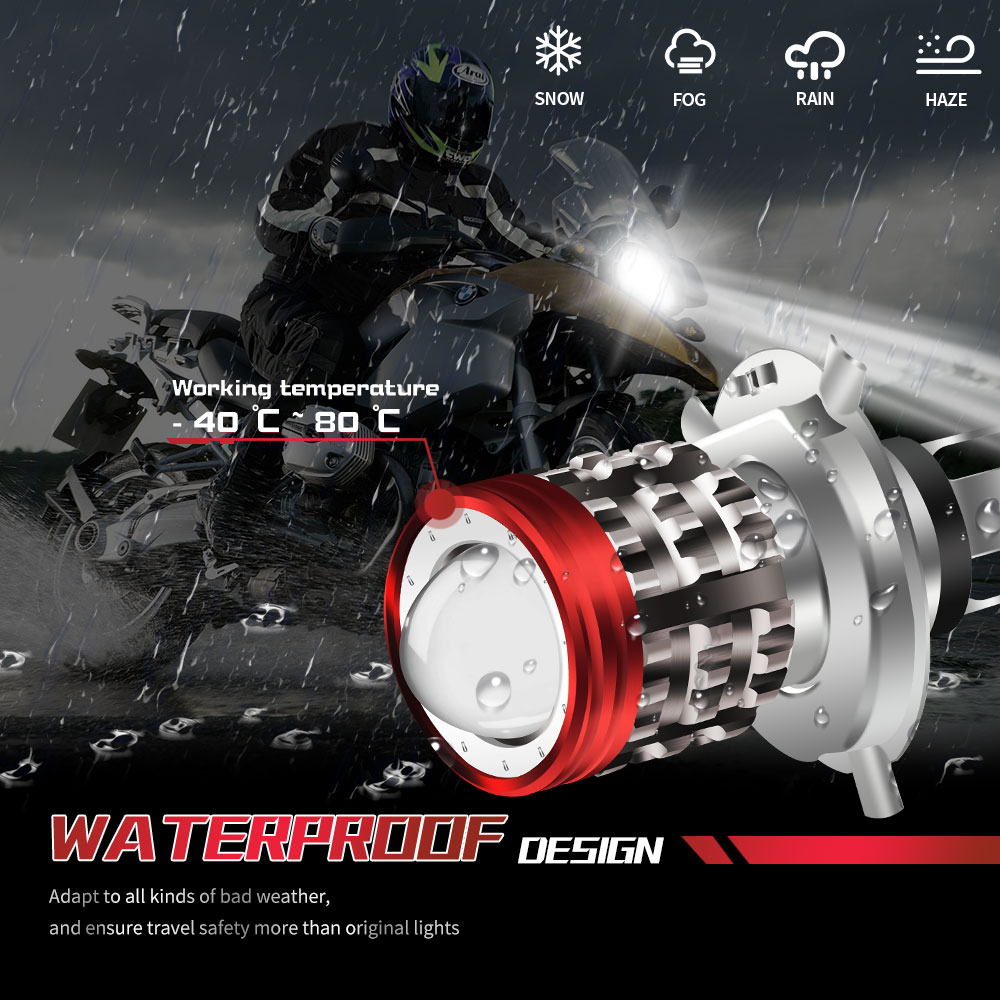 Universal Motorcycle Led Headlight Projector - مصباح أمامي عالمي ليد للدراجات النارية