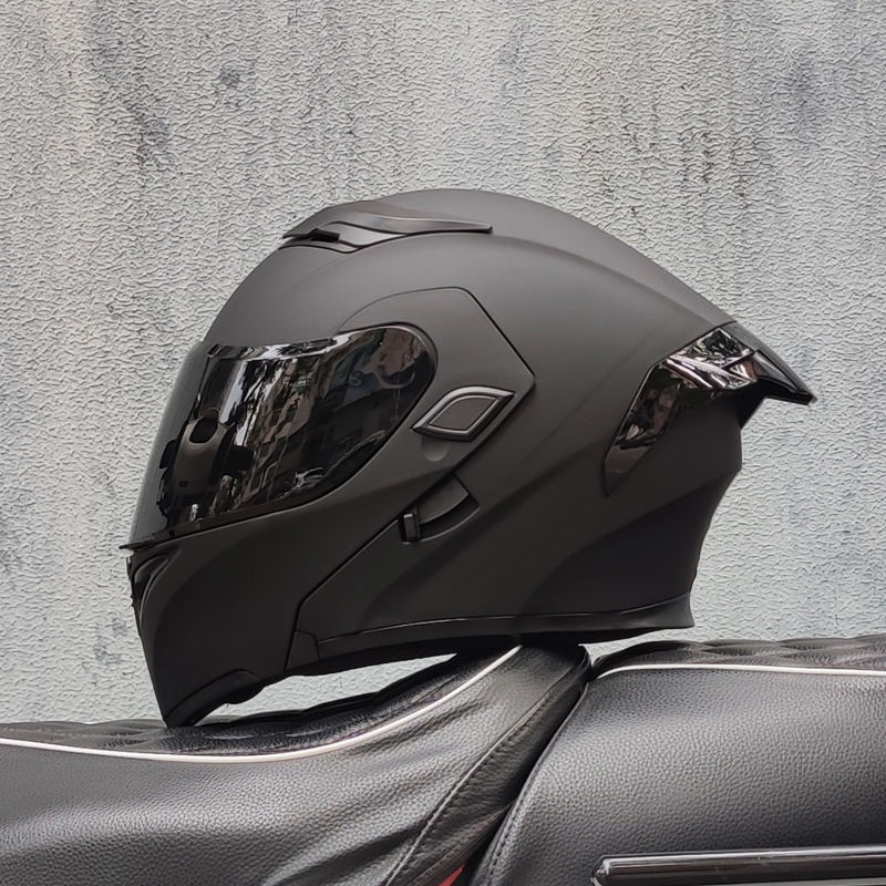 Modular Flip Up Motorcycle Helmet Dot Approved - خوذات دراجات نارية من ORZ بواقيات