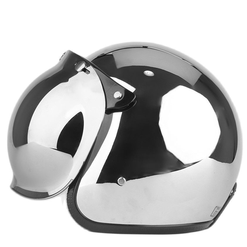 Vintage Open Face Retro Helmet - خوذة دراجة نارية مفتوحة الوجه عتيقة