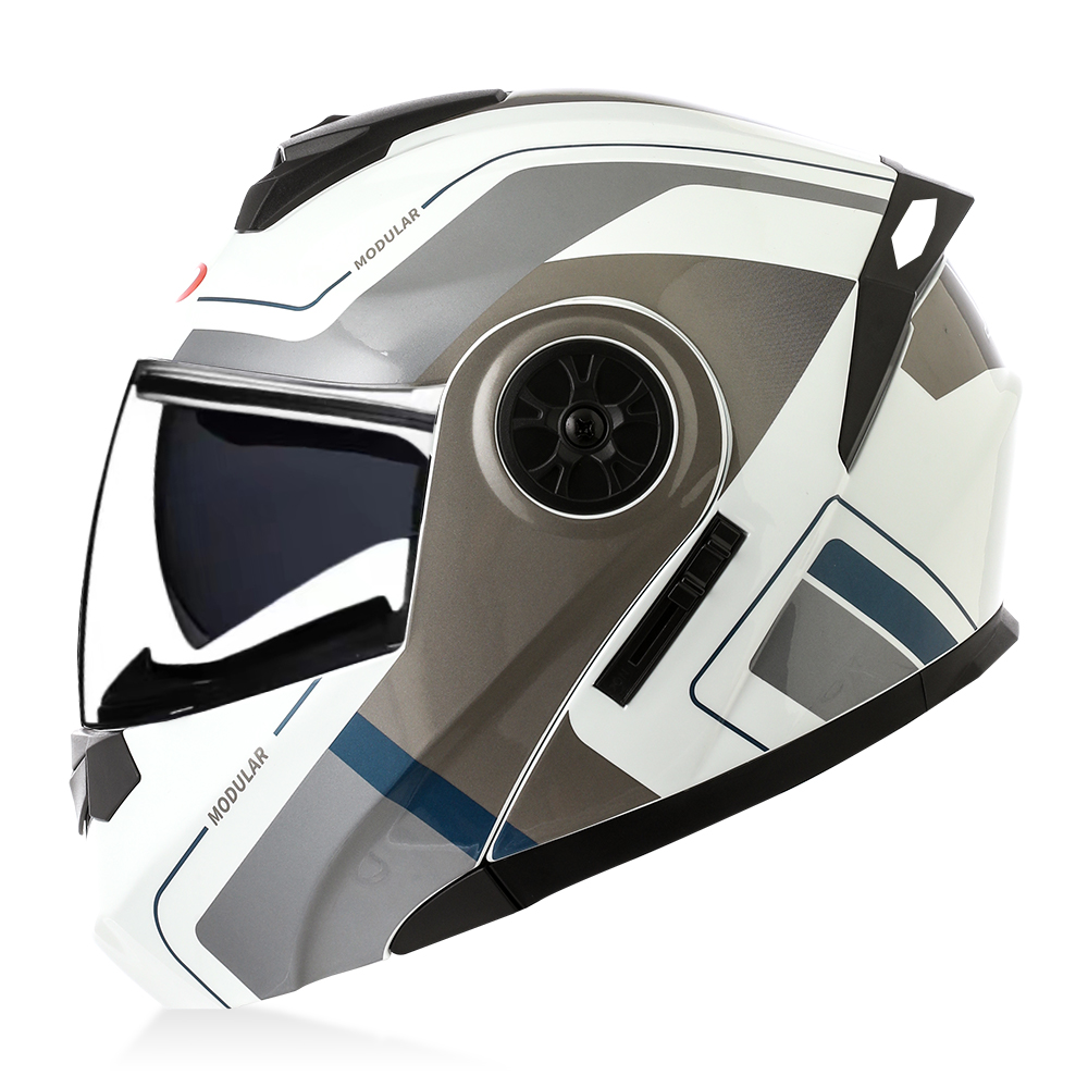 Modular Flip Up Motorcycle Helmet Dot Approved - خوذة دراجات نارية عالية الجودة قابلة
