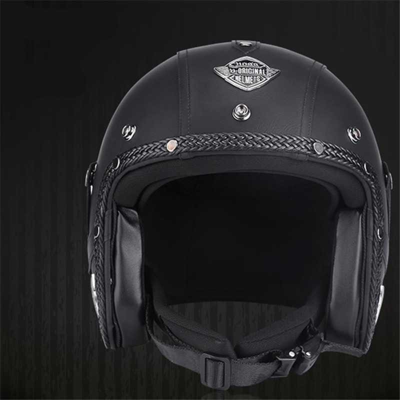 Vintage Open Face Retro Helmet - خوذات وصلت حديثًا خوذة مفتوحة الوجه