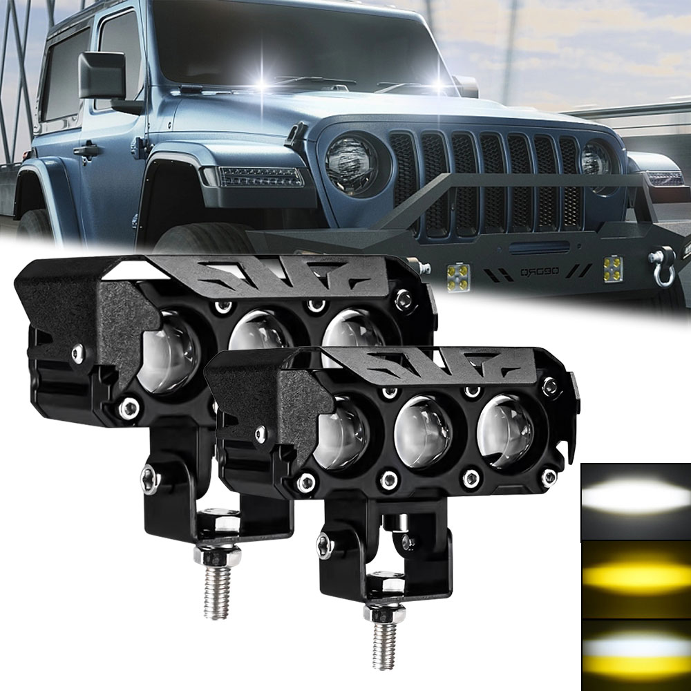 Universal Motorcycle Led Headlight Projector - LED المصباح للدراجات النارية ، LED