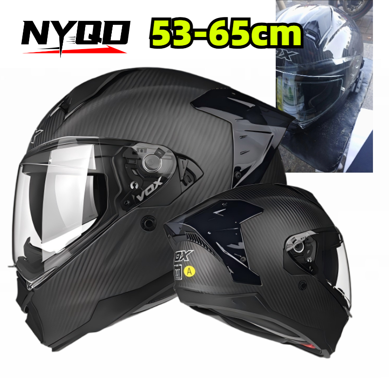 Dual Visor Motorcycle Racing Helmet - خوذة دراجة نارية كاملة الوجه من