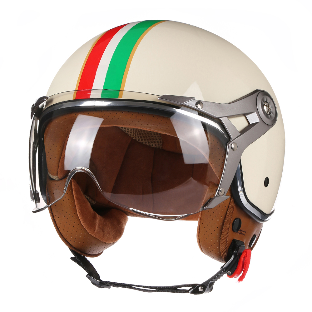 Vintage Open Face Retro Helmet - خوذات دراجات نارية مفتوحة الوجه 3/4