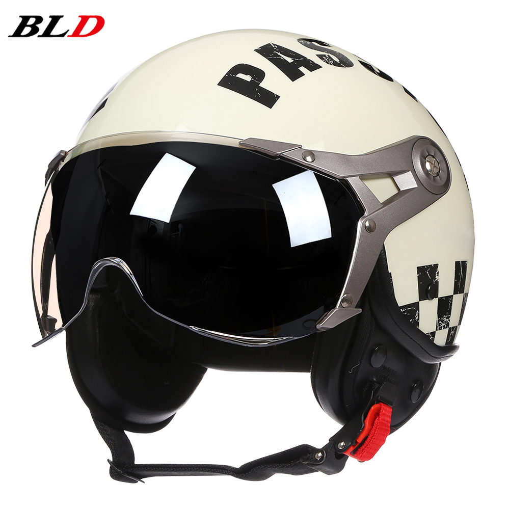 الرجعية 3/4 مفتوحة الوجه خوذة  - مراجعة Vintage Open Face Retro Helmet وسعره