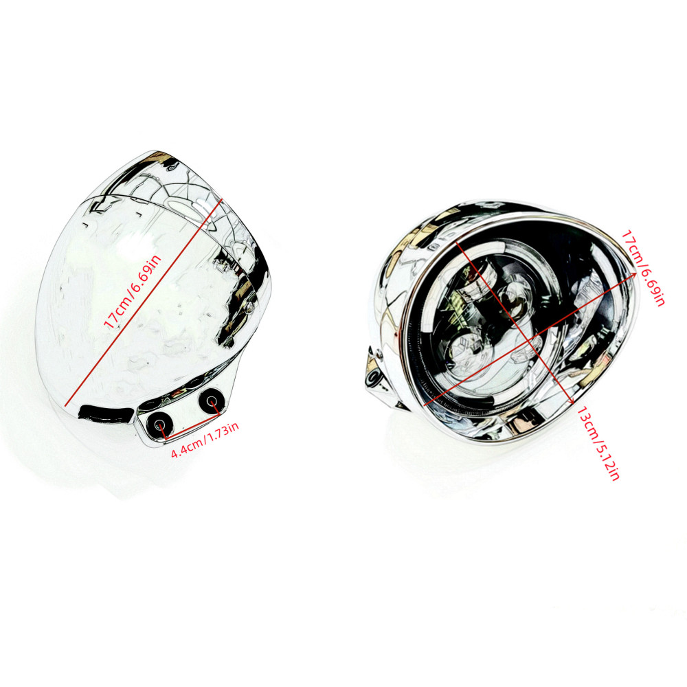 مصباح أمامي LED عالمي للدراجات - مراجعة Universal Motorcycle Led Headlight Projector وسعره