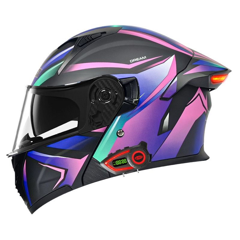 خوذات دراجات نارية معتمدة من و - مراجعة Modular Flip Up Motorcycle Helmet Dot Approved وسعره