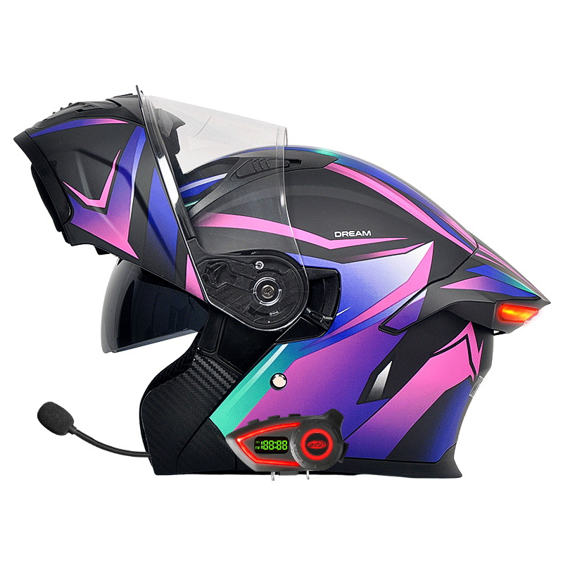 خوذات دراجات نارية معتمدة من و - مراجعة Modular Flip Up Motorcycle Helmet Dot Approved وسعره