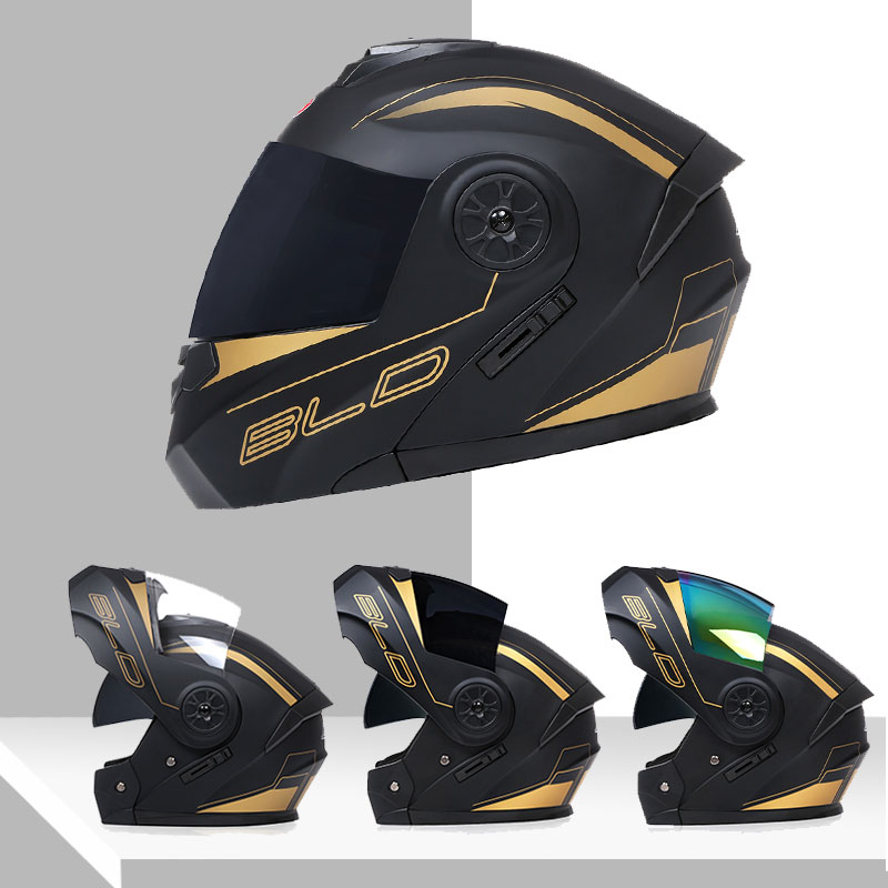 خوذة مزدوجة العدسة وحدات موضة  - مراجعة Dual Visor Motorcycle Racing Helmet وسعره
