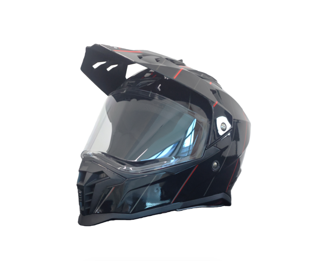 خوذة دراجات نارية جديدة فاخرة  - مراجعة Dual Visor Motorcycle Racing Helmet وسعره