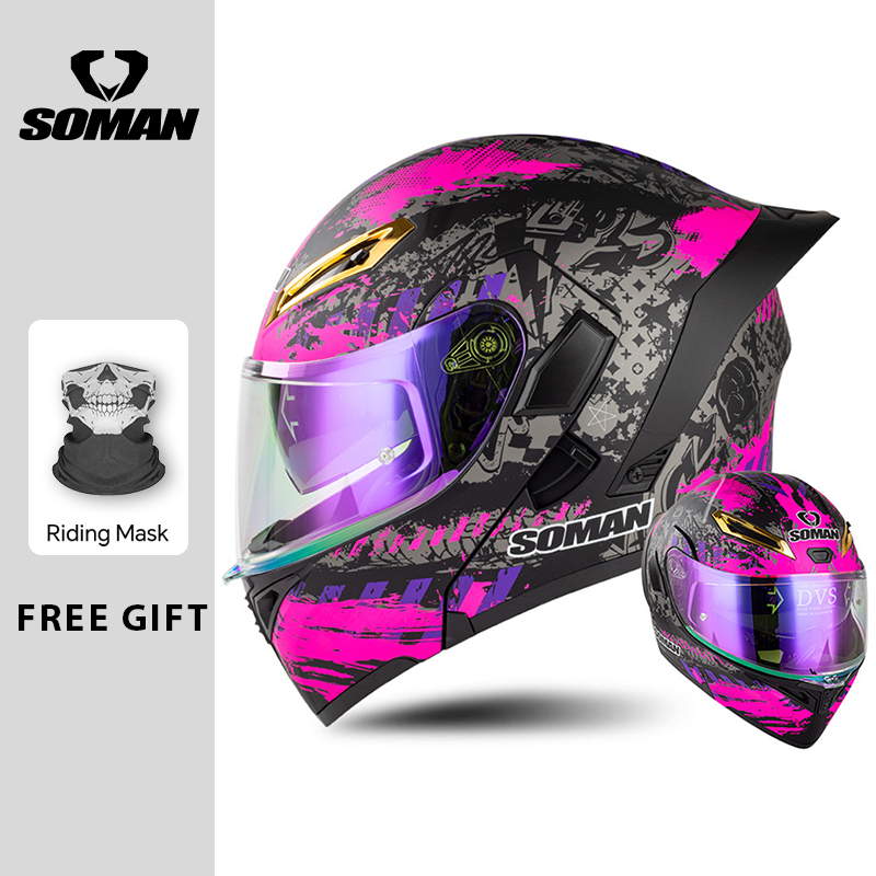 خوذة دراجة نارية للرجال معتمدة - مراجعة Modular Flip Up Motorcycle Helmet Dot Approved وسعره