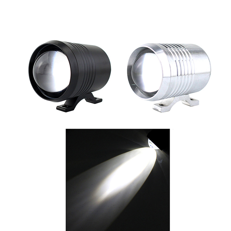 مصباح أمامي خارجي للدراجات الن - مراجعة Universal Motorcycle Led Headlight Projector وسعره