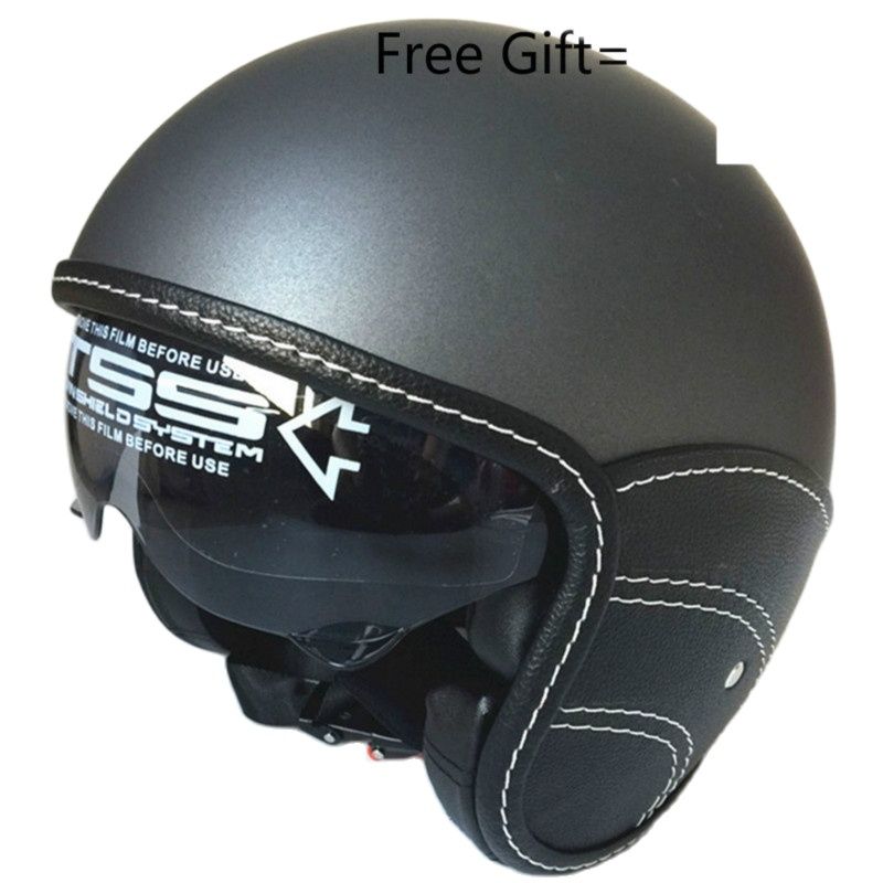 نصف الوجه خوذة دراجة نارية خمر - مراجعة Vintage Open Face Retro Helmet وسعره
