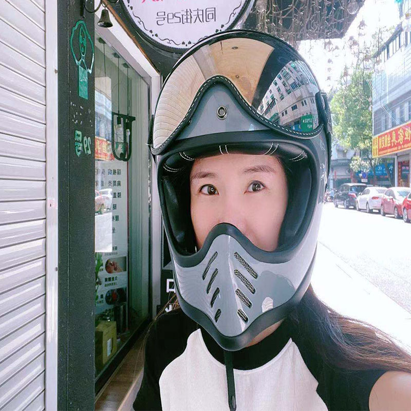 الألياف الزجاجية شحن مجاني مفت - مراجعة Vintage Open Face Retro Helmet وسعره