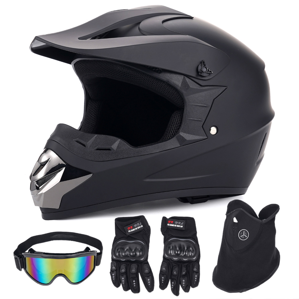 خوذة دراجة نارية للطرق الوعرة، - مراجعة Off Road Motocross Helmet Goggles Set وسعره