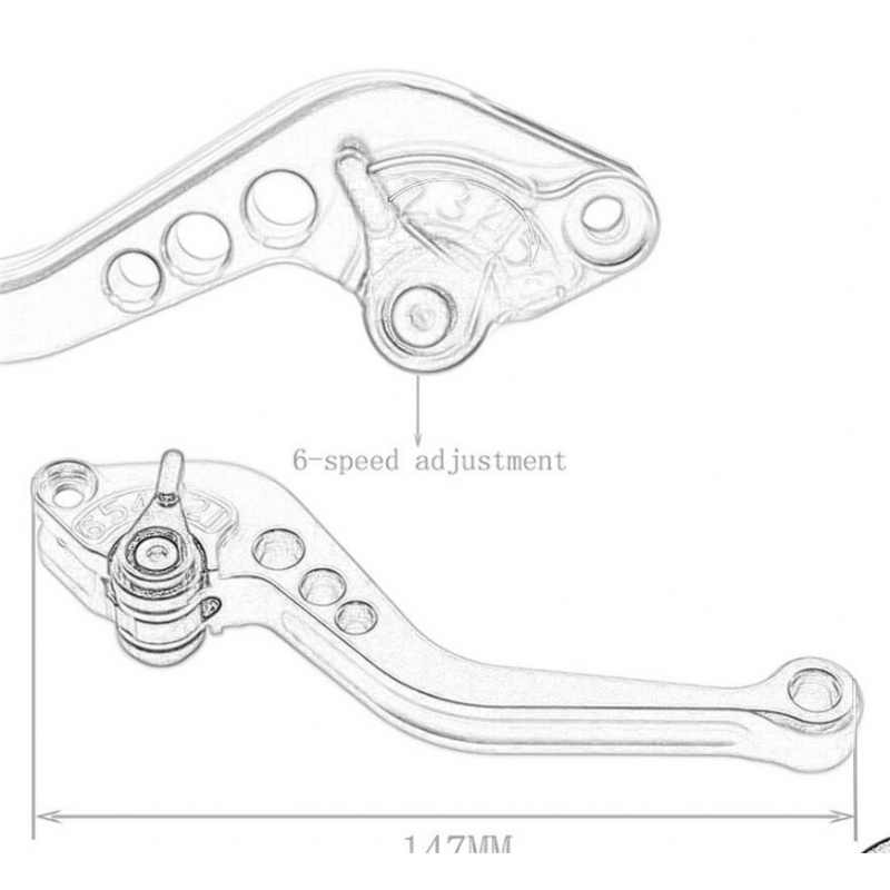 ذراع فرامل قصير قابل للتعديل م - مراجعة Cnc Aluminum Adjustable Brake Clutch Levers وسعره