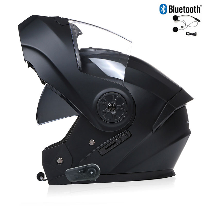 خوذات الدراجات النارية للرجال  - مراجعة Full Face Motorcycle Helmet With Bluetooth وسعره
