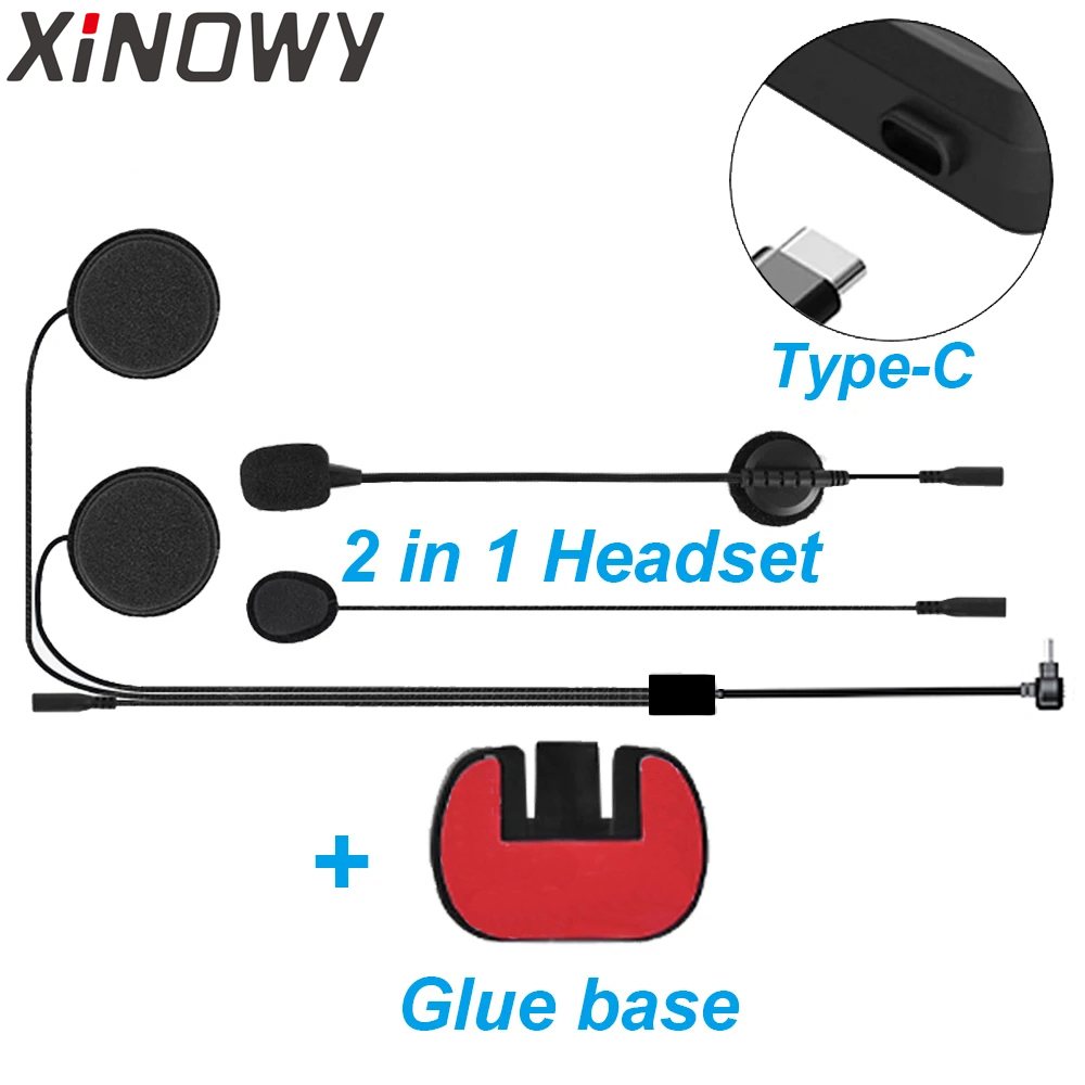 سماعة أذن Type-C لـ Xinowy V6  - مراجعة Full Face Motorcycle Helmet With Bluetooth وسعره