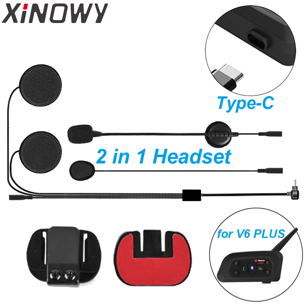 سماعة أذن Type-C لـ Xinowy V6  - مراجعة Full Face Motorcycle Helmet With Bluetooth وسعره