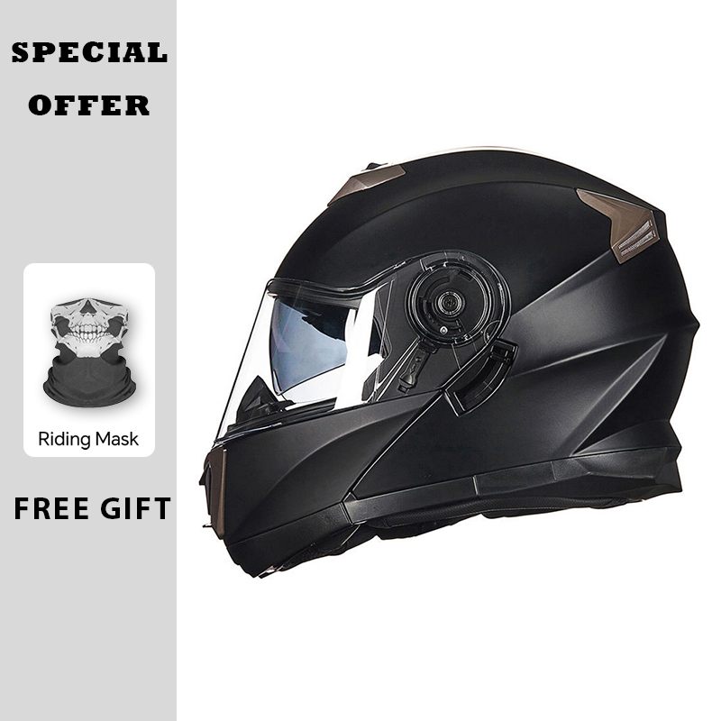 خوذات الدرجات البخارية وحدات ا - مراجعة Modular Flip Up Motorcycle Helmet Dot Approved وسعره