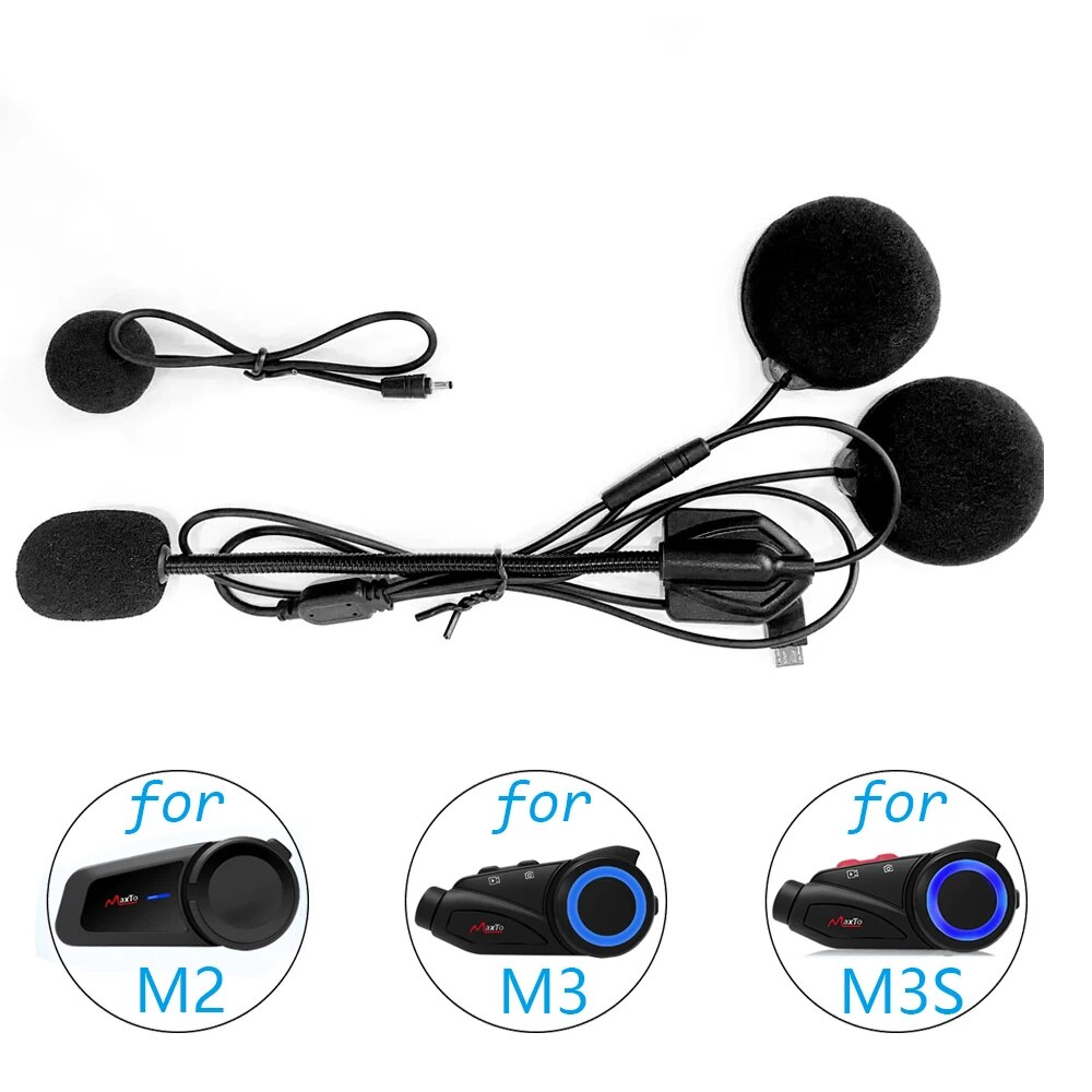 ملحقات لسماعات ماكستو M2 وM3 و - مراجعة Full Face Motorcycle Helmet With Bluetooth وسعره