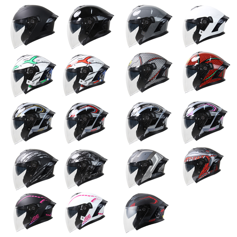 715 دراجة نارية المزدوج قناع ا - مراجعة Dual Visor Motorcycle Racing Helmet وسعره