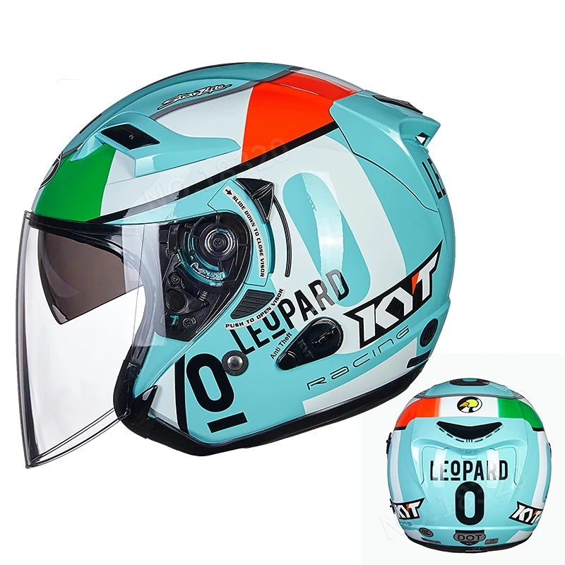 خوذة دراجة نارية مفتوحة من KYT - مراجعة Vintage Open Face Retro Helmet وسعره