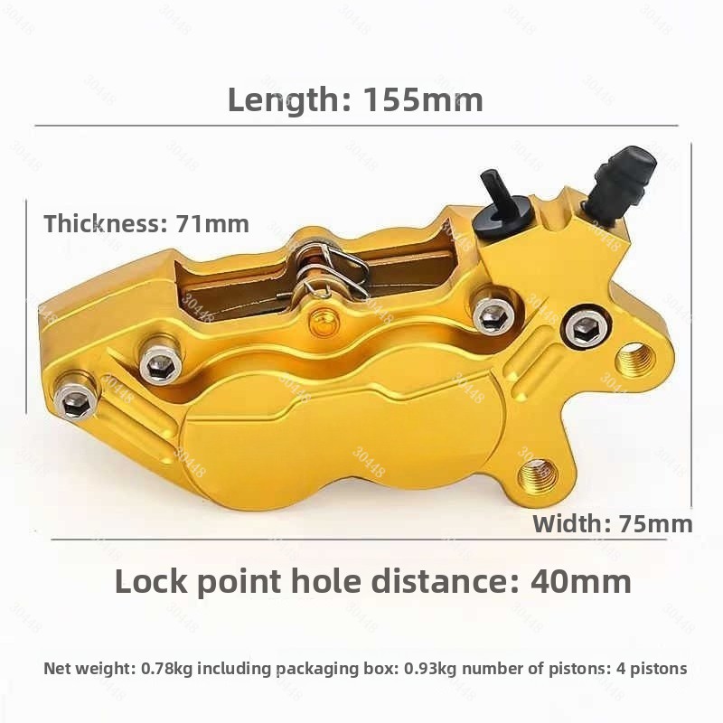 دراجة نارية CNC أربعة مكبس الف - مراجعة Scooter Parts وسعره