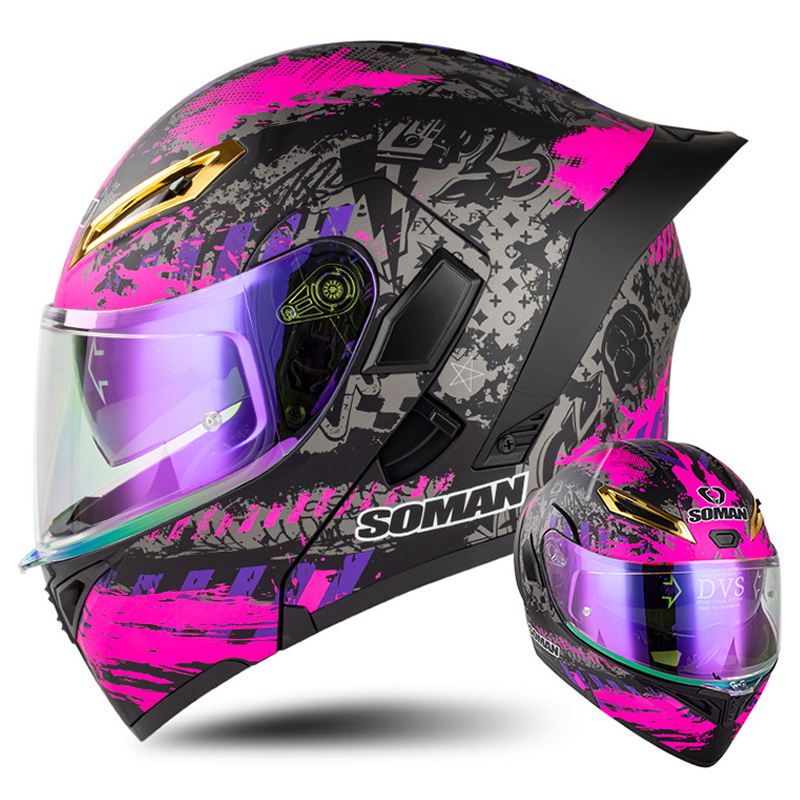 خوذة دراجة نارية معتمدة من نقط - مراجعة Modular Flip Up Motorcycle Helmet Dot Approved وسعره