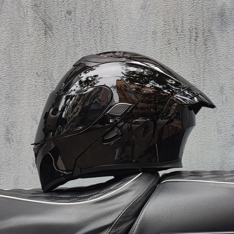 خوذات دراجات نارية من ORZ بواق - مراجعة Modular Flip Up Motorcycle Helmet Dot Approved وسعره