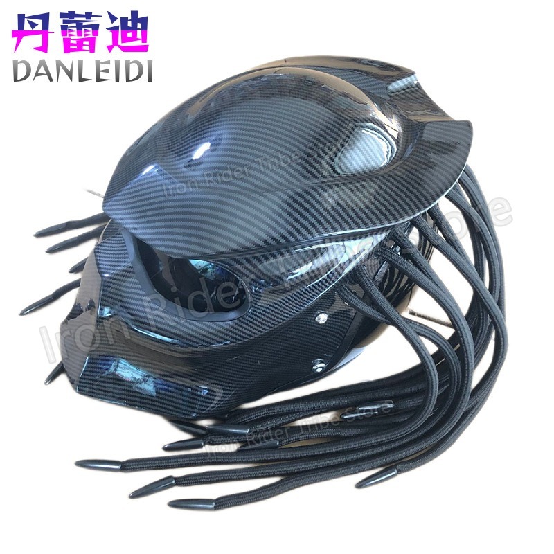خوذة دراجات نارية كاملة الوجه  - مراجعة Custom Predator Motorcycle Helmet وسعره