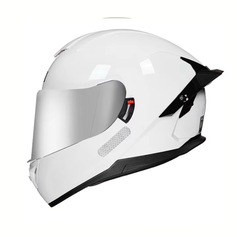 خوذة دراجة نارية كاملة الوجه م - مراجعة Dual Visor Motorcycle Racing Helmet وسعره