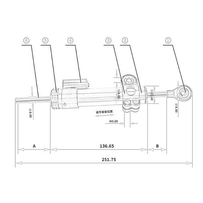 مخمد اهتزازات التوجيه من ألياف - مراجعة Scooter Parts وسعره