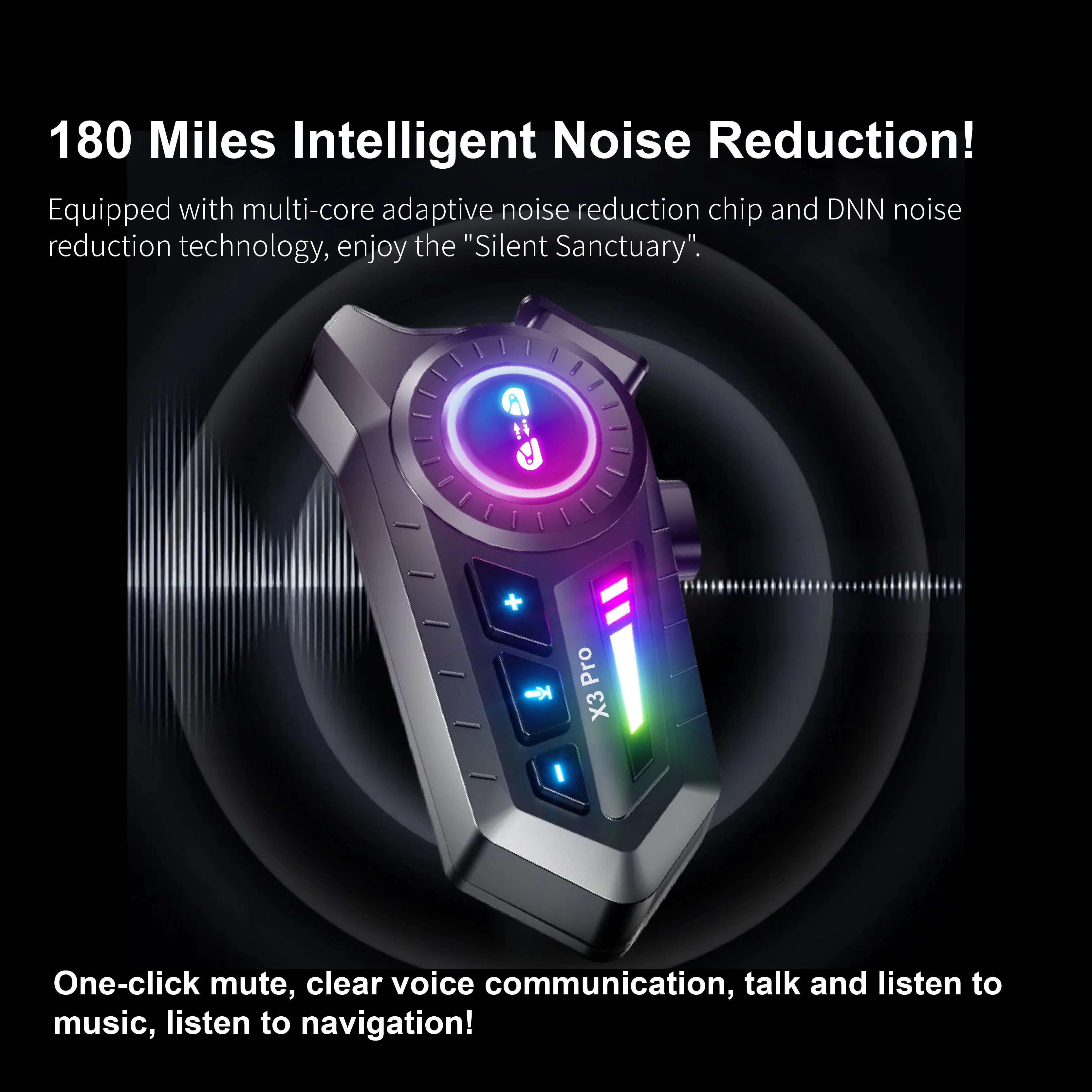 1/2 قطعة X3Pro بلوتوث 6.0 دراج - مراجعة Universal Motorcycle Helmet Intercom Headset وسعره