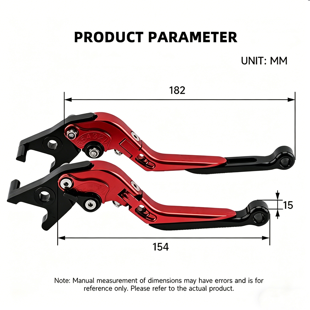 إكسسوارات الدراجات النارية لـ  - مراجعة Cnc Aluminum Adjustable Brake Clutch Levers وسعره