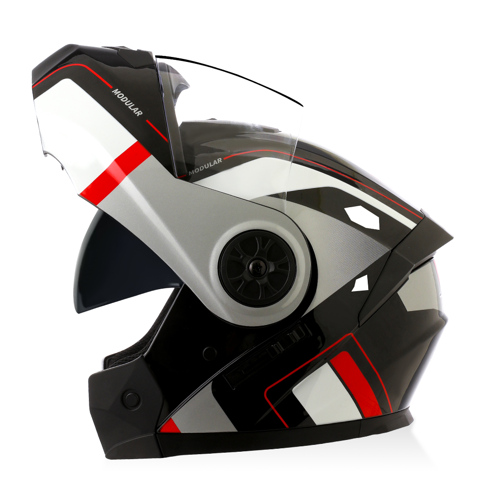 خوذة دراجات نارية عالية الجودة - مراجعة Modular Flip Up Motorcycle Helmet Dot Approved وسعره