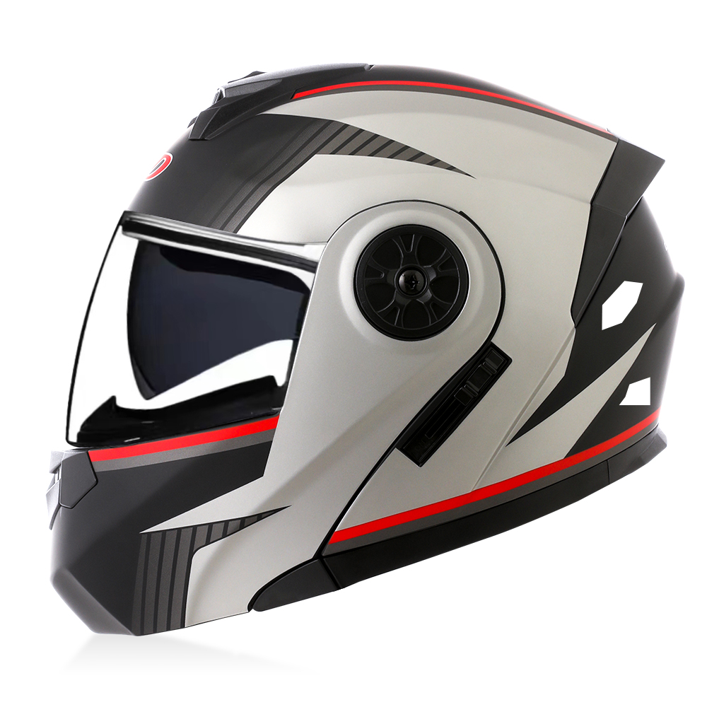خوذة دراجات نارية عالية الجودة - مراجعة Modular Flip Up Motorcycle Helmet Dot Approved وسعره