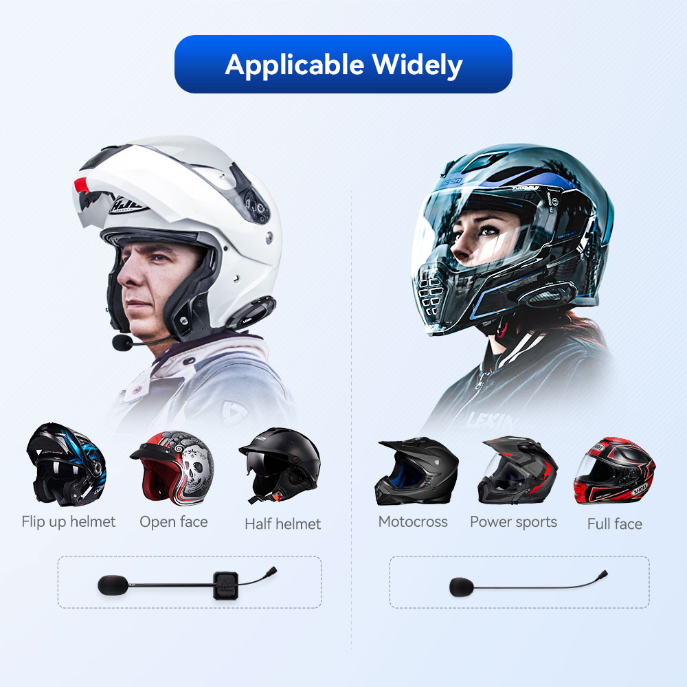 LEXIN-G2 دراجة نارية سماعة رأس - مراجعة Universal Motorcycle Helmet Intercom Headset وسعره