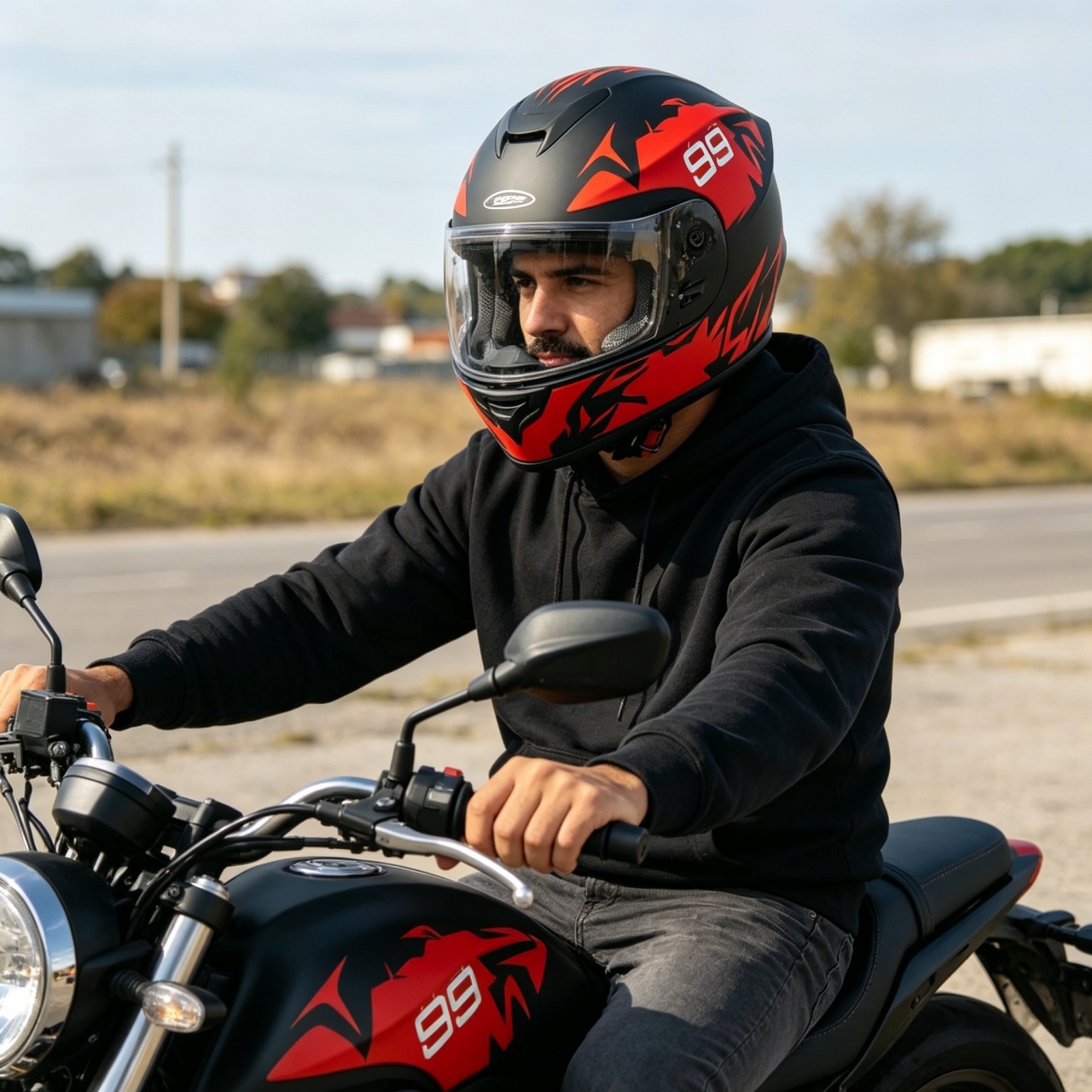 خوذة دراجة نارية كاملة الوجه ل - مراجعة Dual Visor Motorcycle Racing Helmet وسعره