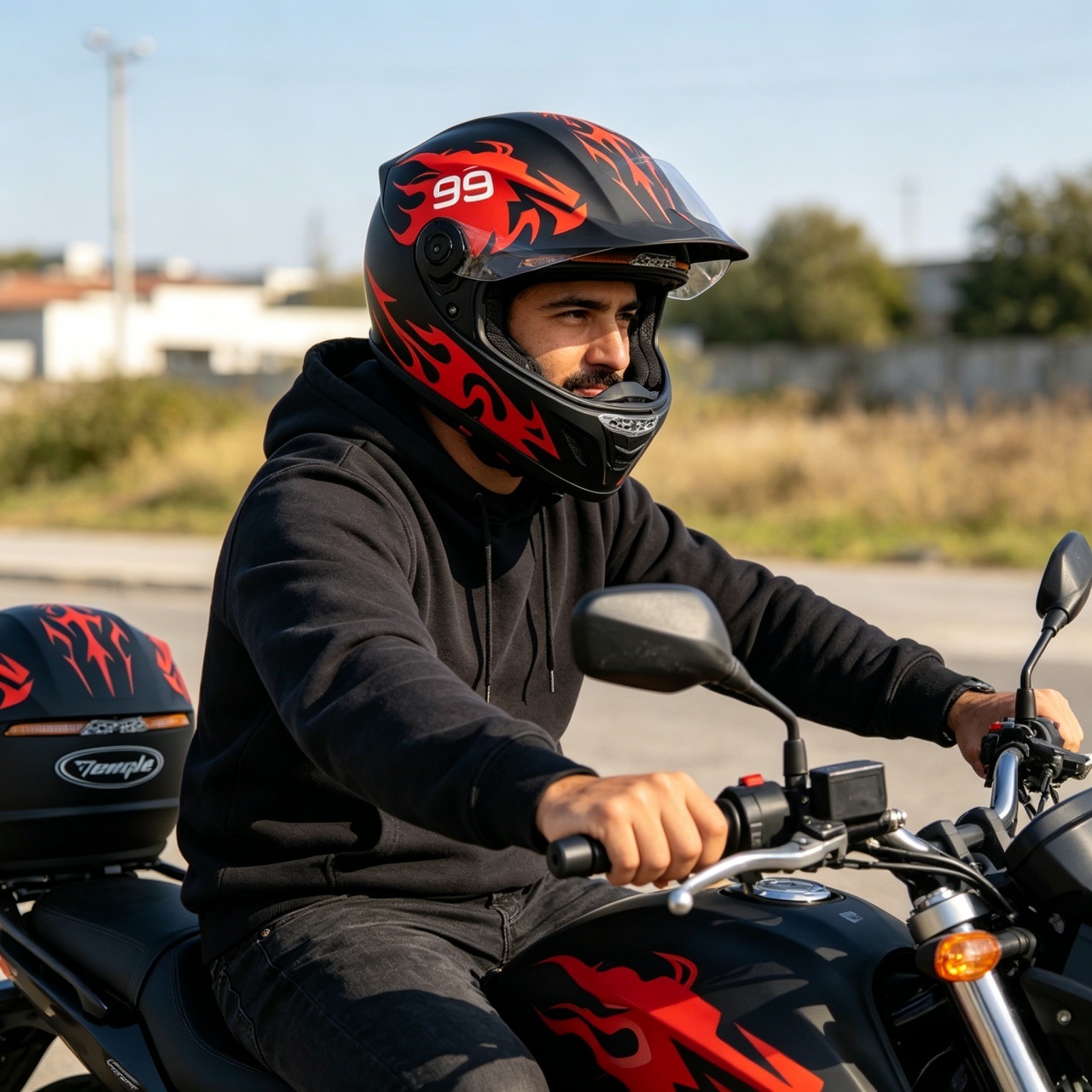 خوذة دراجة نارية كاملة الوجه ل - مراجعة Dual Visor Motorcycle Racing Helmet وسعره