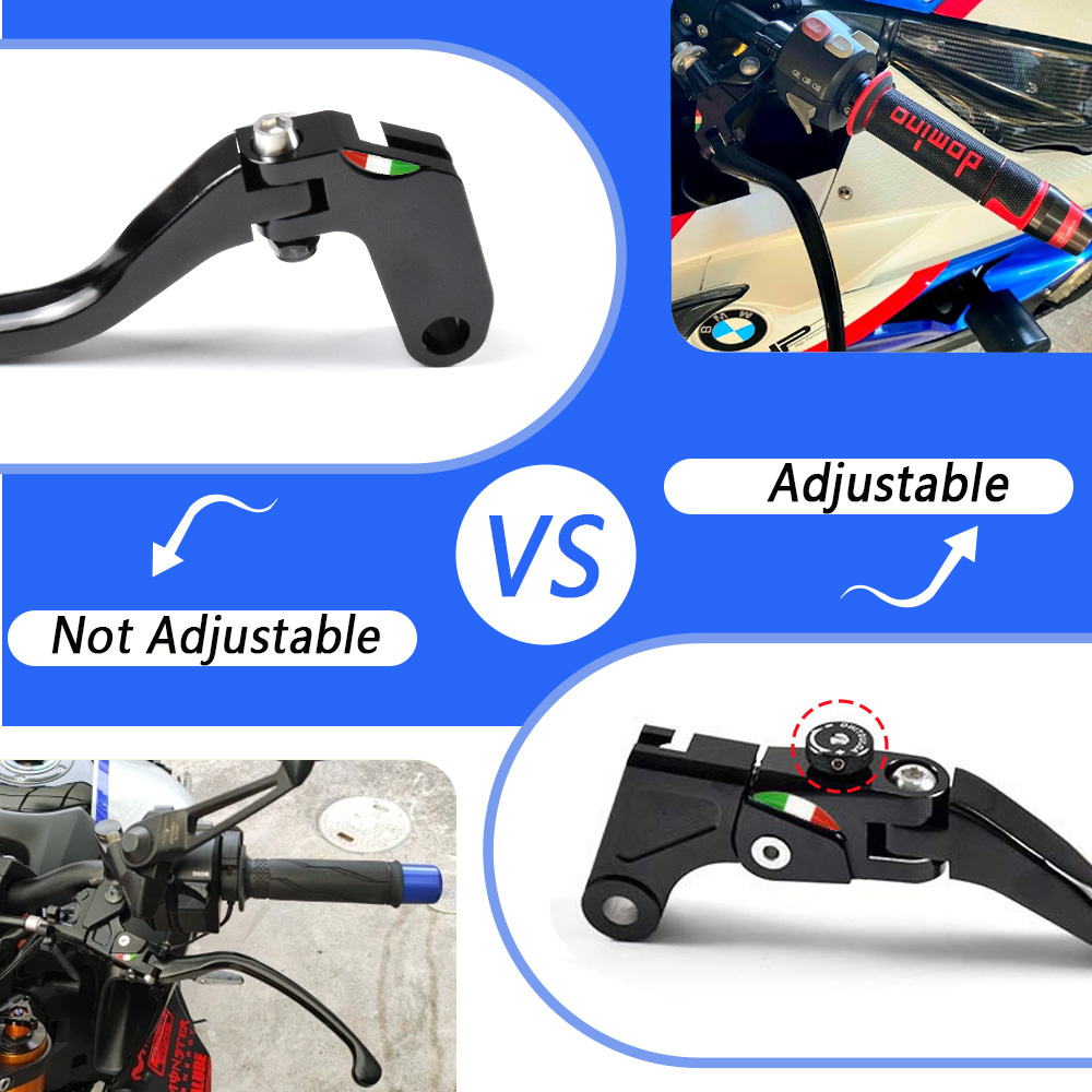 ذراع فرامل وقابض سباق قابل للت - مراجعة Cnc Aluminum Adjustable Brake Clutch Levers وسعره