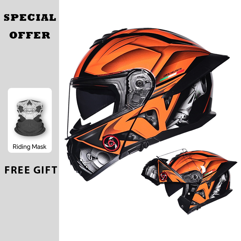 دراجة نارية الوجه حتى خوذة مزد - مراجعة Dual Visor Motorcycle Racing Helmet وسعره
