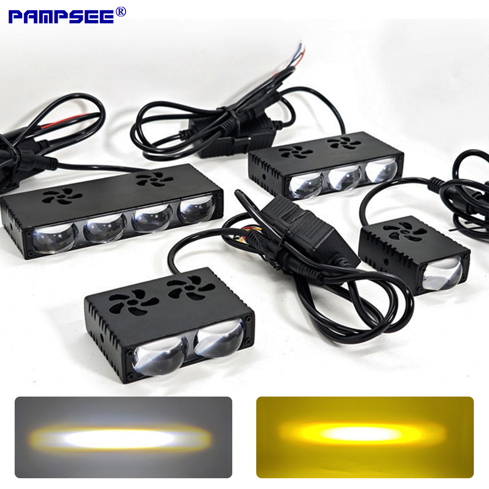 سيارة مصبغة LED المصباح ضوء ال - مراجعة Universal Motorcycle Led Headlight Projector وسعره