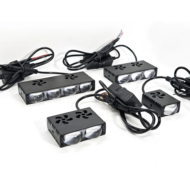 سيارة مصبغة LED المصباح ضوء ال - مراجعة Universal Motorcycle Led Headlight Projector وسعره